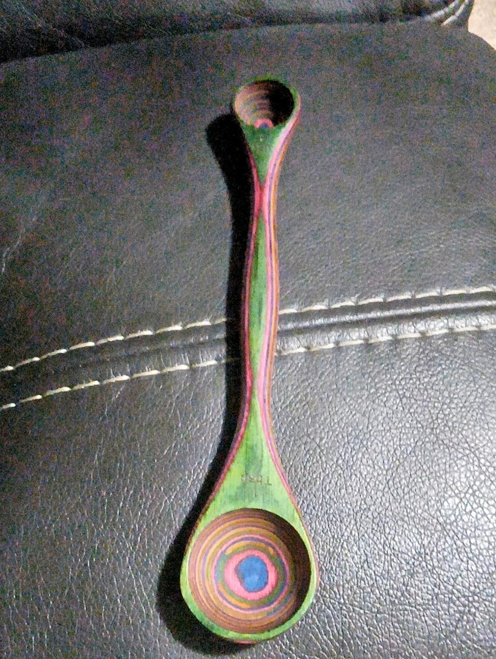Island Bamboo Rainbow Pakka Wood Double Measuring Spoon